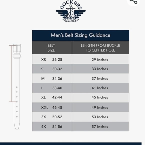 Dockers Men's Two-in-One Reversible Everyday Casual Dress Belt - Size 2X - Picture 11 of 11